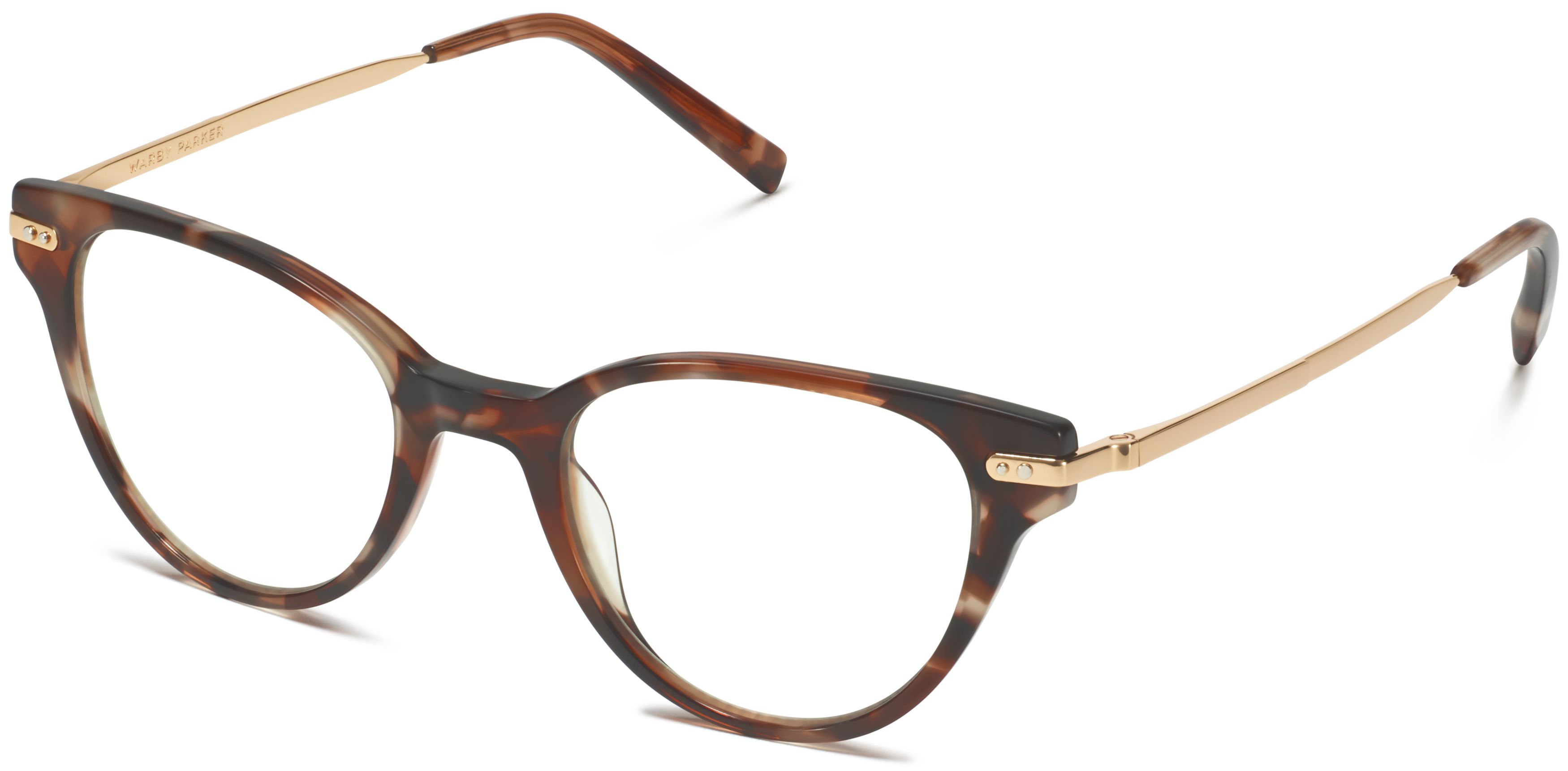 Fara Eyeglasses in Sesame Tortoise with Polished Gold | Warby Parker