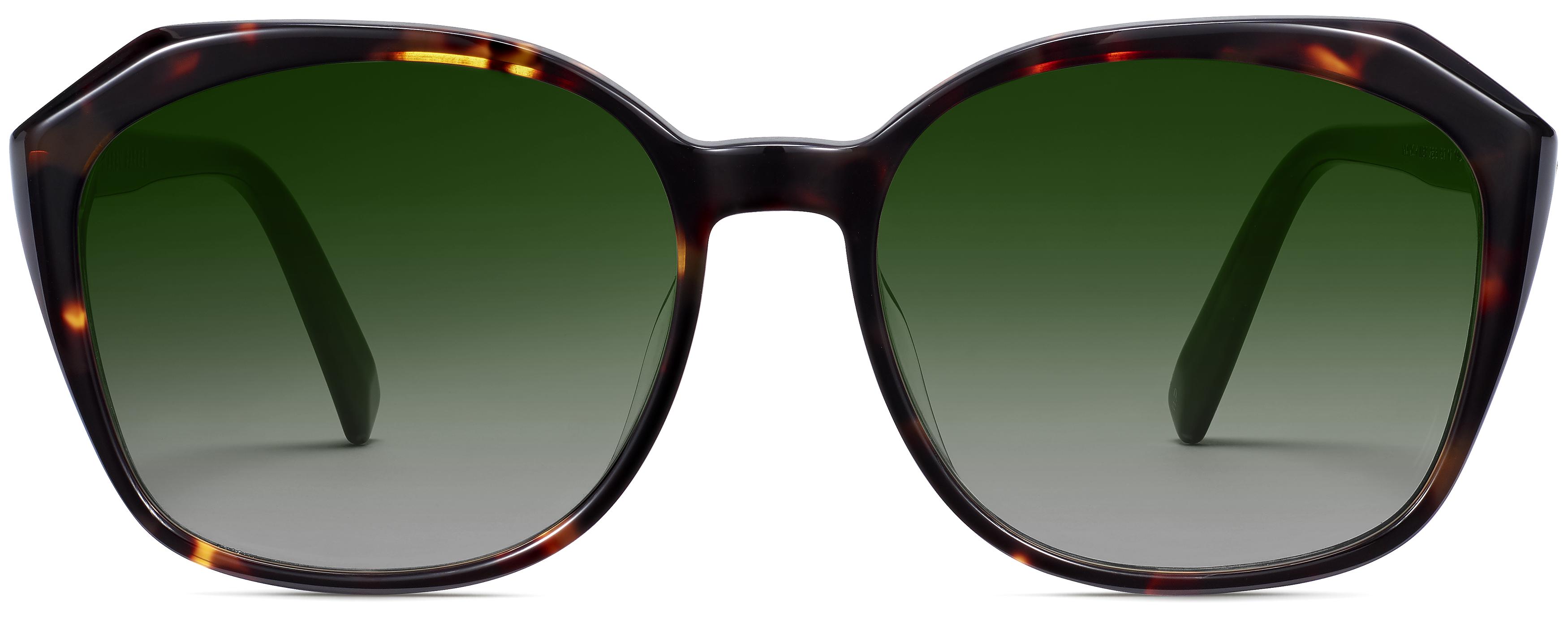 Nancy Low Bridge Fit Sunglasses in Cognac Tortoise — Wide  display picture 3