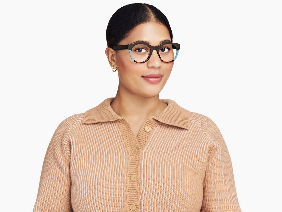 Warby Parker Piera Sunglasses⚜️ Percey Low Bridge Fit Sunglasses in Striped Sassafras  main image 3