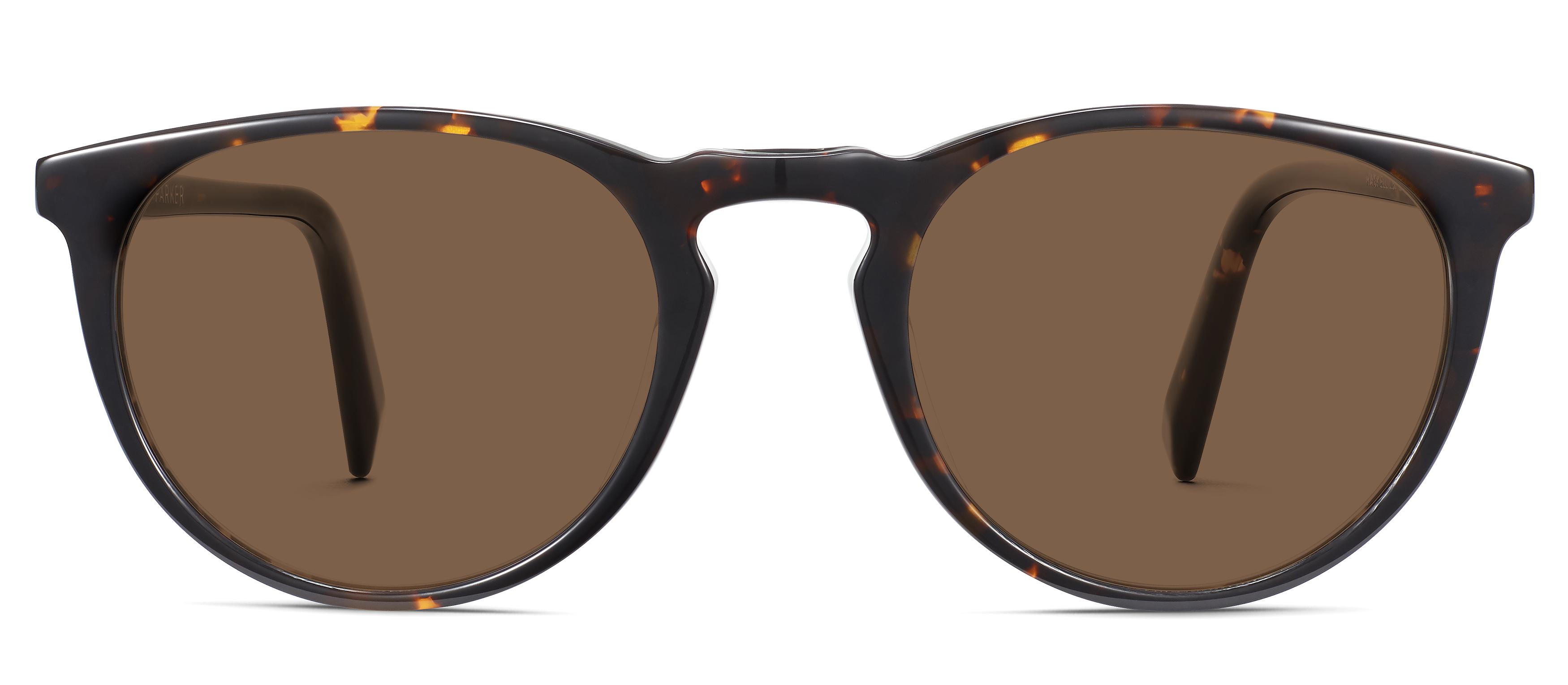 Warby Parker Haskell Tortoiseshell Round Sunglasses Haskell Sunglasses in Whiskey Tortoise — Medium | Warby Parker main image 4