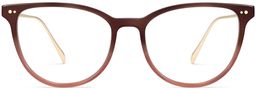 Maren in Mulberry Tortoise Fade with Polished Gold, thumbnail 3