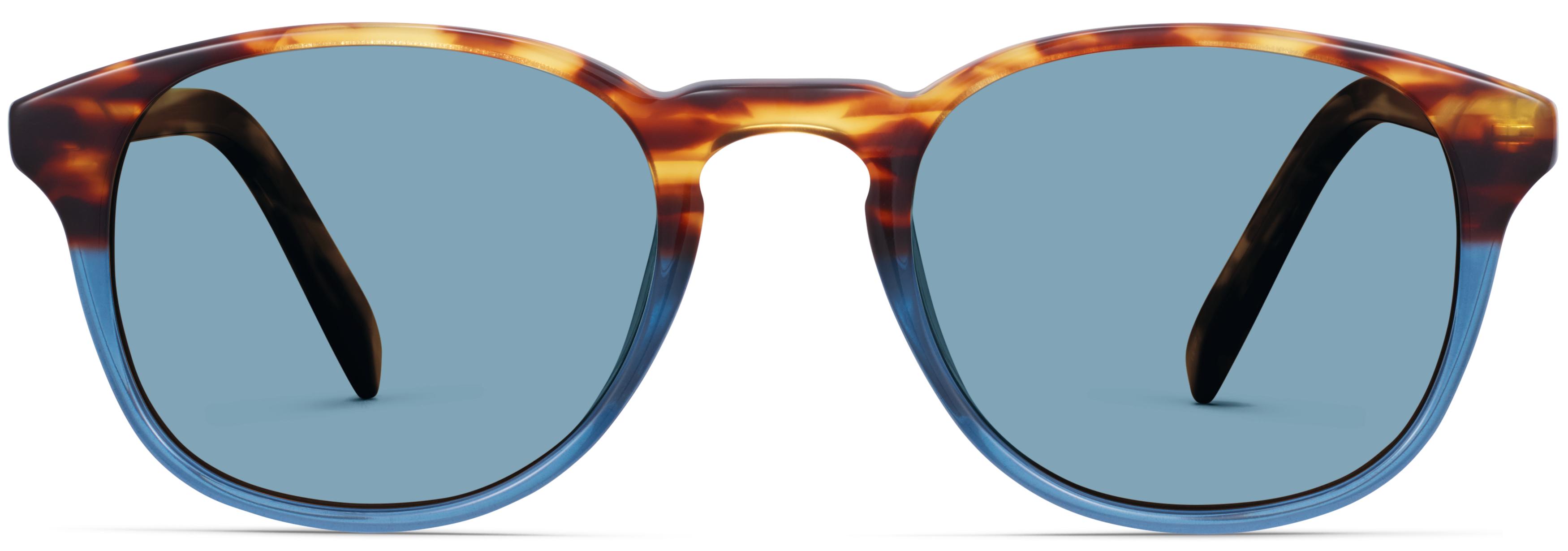 Warby Parker Navy Blue Round Sunglasses Lola Blue Sunglasses | Cool-Tone Frames | Warby Parker main image 3