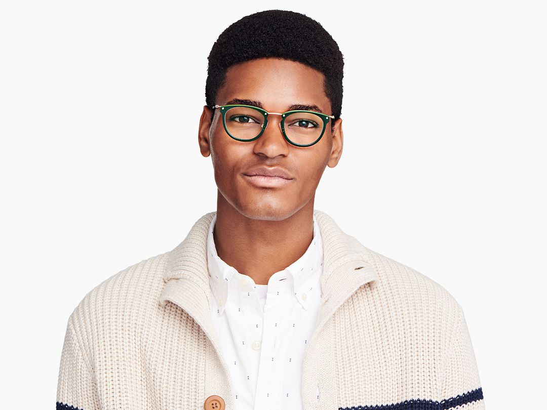 Moriarty Eyeglasses in Poblano with Polished Gold | Warby Parker