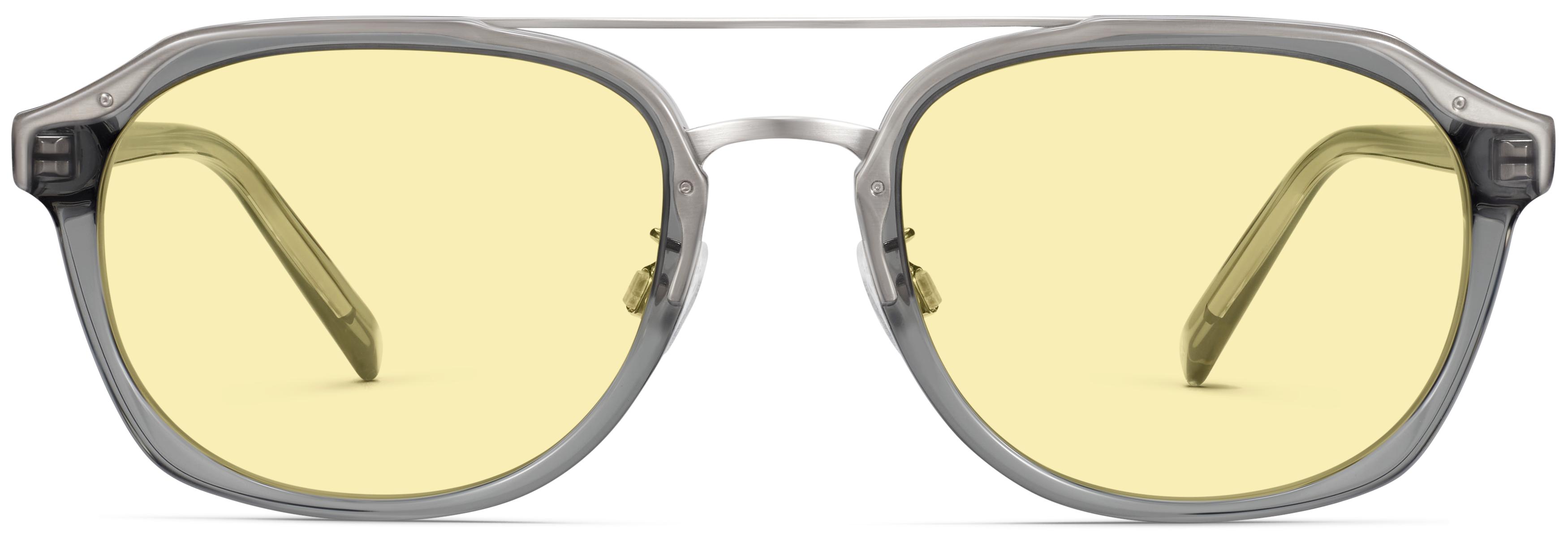 Beau Sunglasses in Slate Grey Crystal with Antique Silver  display picture 1