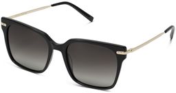 Vela in Jet Black with Polished Gold, thumbnail 1