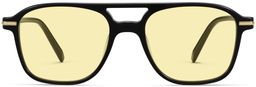 Brimmer in Jet Black with Polished Gold, thumbnail 5