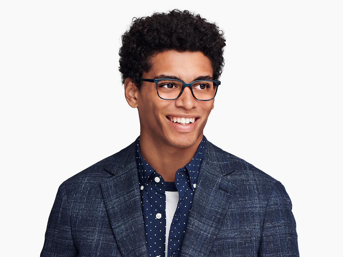 Hayden Eyeglasses in Striped Pacific | Warby Parker