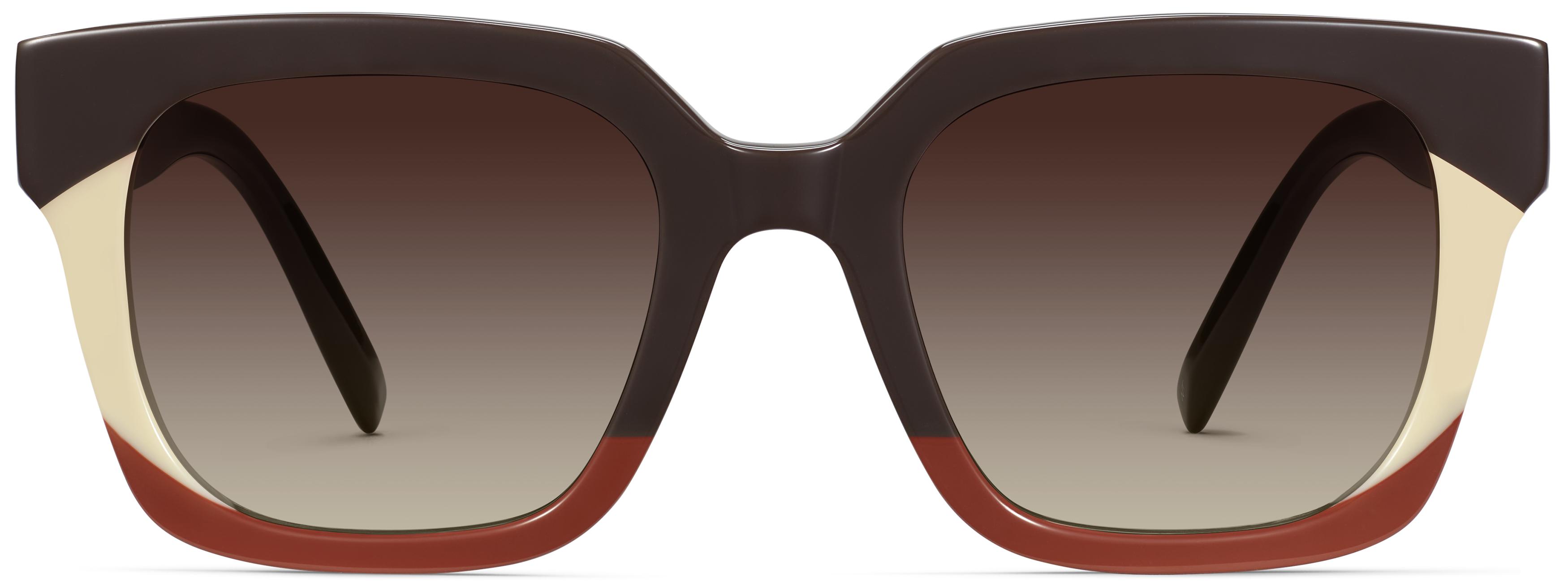 Melina Sunglasses in Striped Sepia | Warby Parker