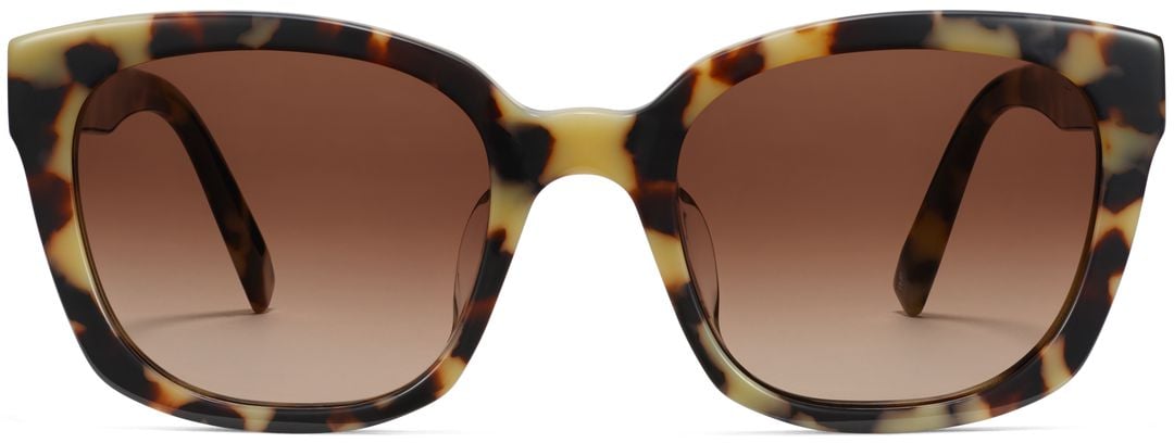 Aubrey Low Bridge Fit Sunglasses in Marzipan Tortoise | Warby Parker