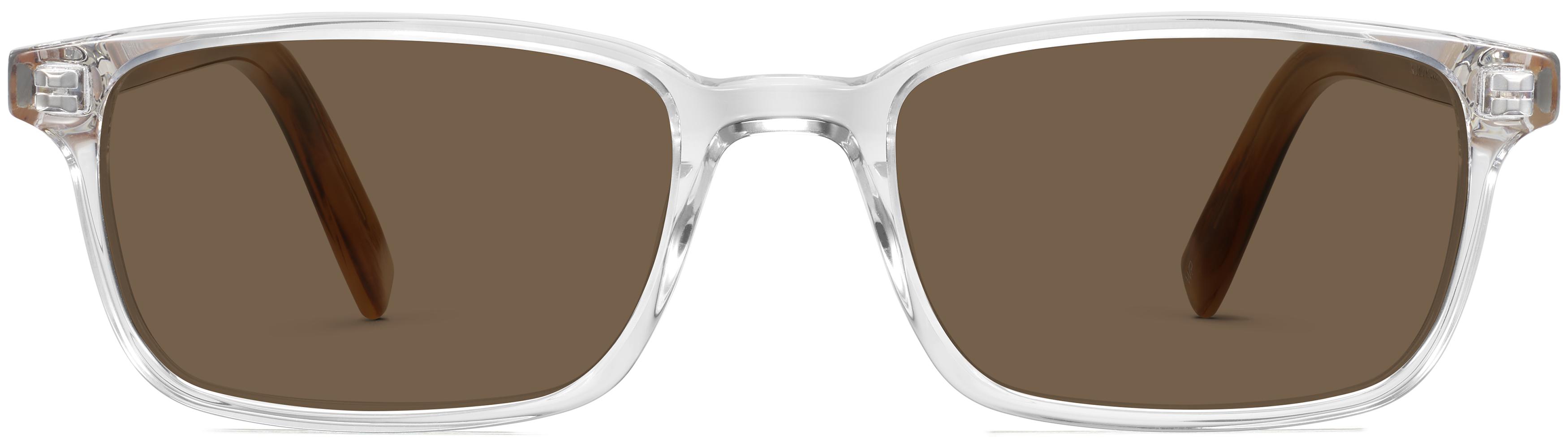 Wilkie Eyeglasses in Crystal with English Oak