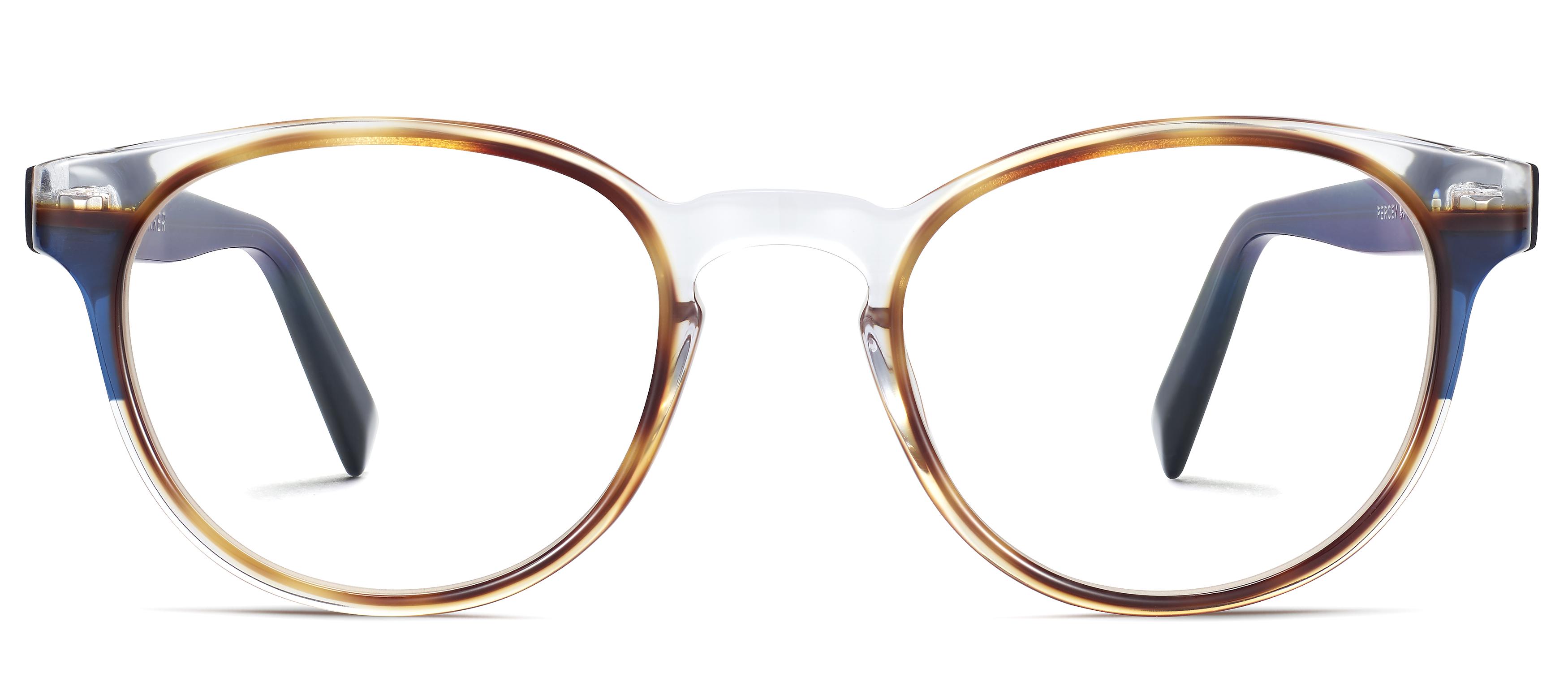 Durand Eyeglasses in Crystal with Oak Barrel | Warby Parker