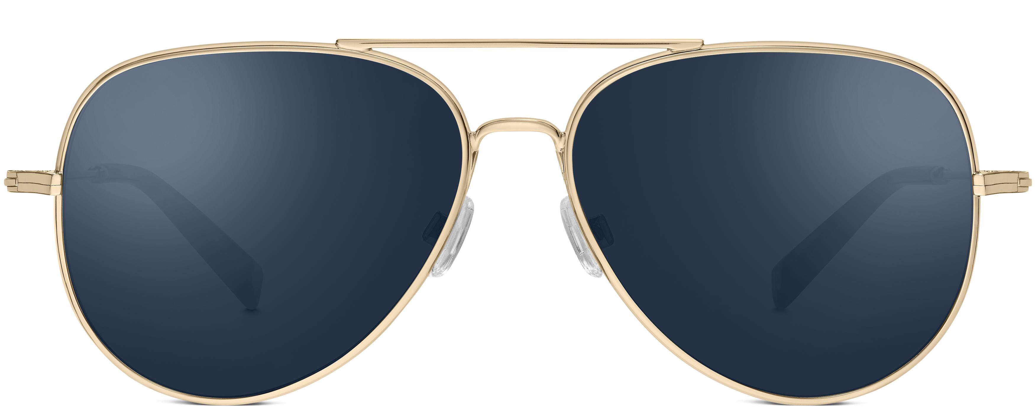 Raider Sunglasses in Polished Gold | Warby Parker display picture 3
