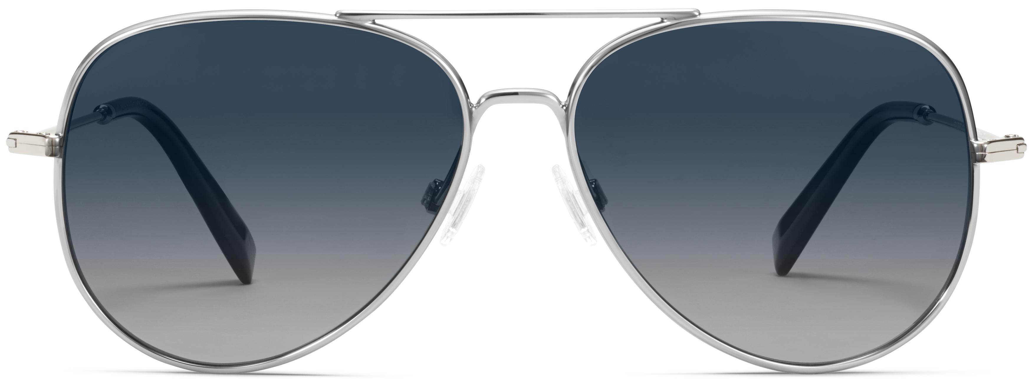 Raider Sunglasses in Polished Silver | Warby Parker display picture 2