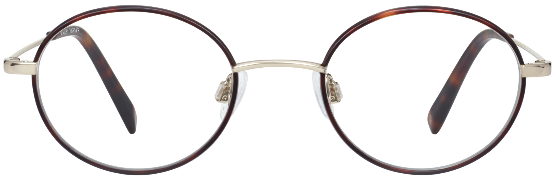 Collins Eyeglasses in Red Canyon Matte with polished gold Warby Parker