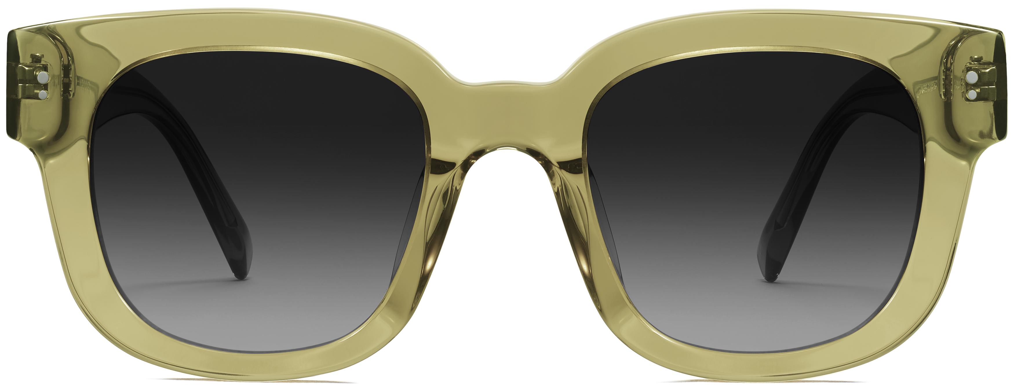 Lottie Sunglasses in Green Tea Crystal — Extra wide | Warby Parker
