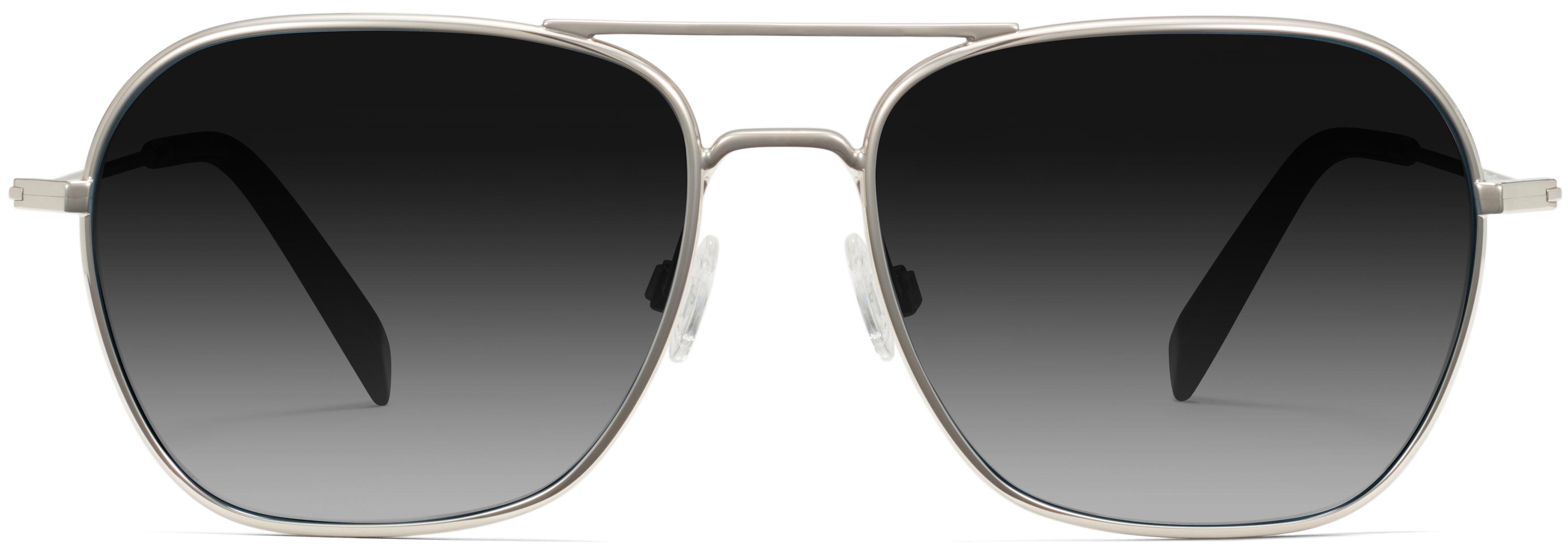 Warby Parker Original Navy and Silver Sunglasses- Non Prescription James Eyeglasses in Brushed Navy | Warby Parker main image 2