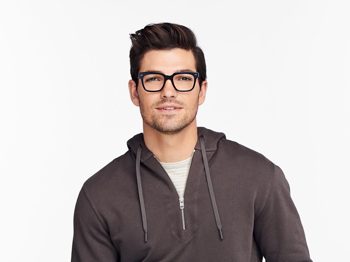 Warby Parker Winston Eyeglasses In Jet Black For Men