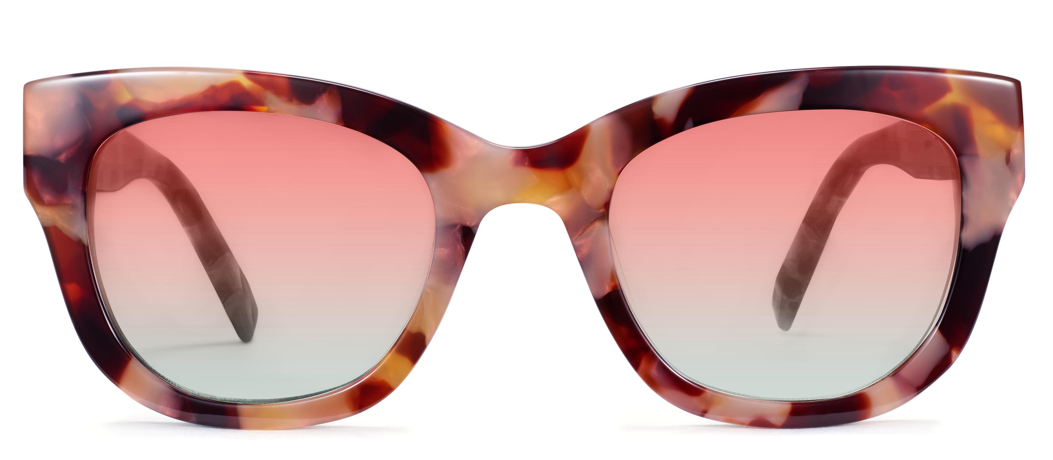 Warby Parker Sunglasses Frame Only Gemma W in Adobe Tortoise http:// main image 3