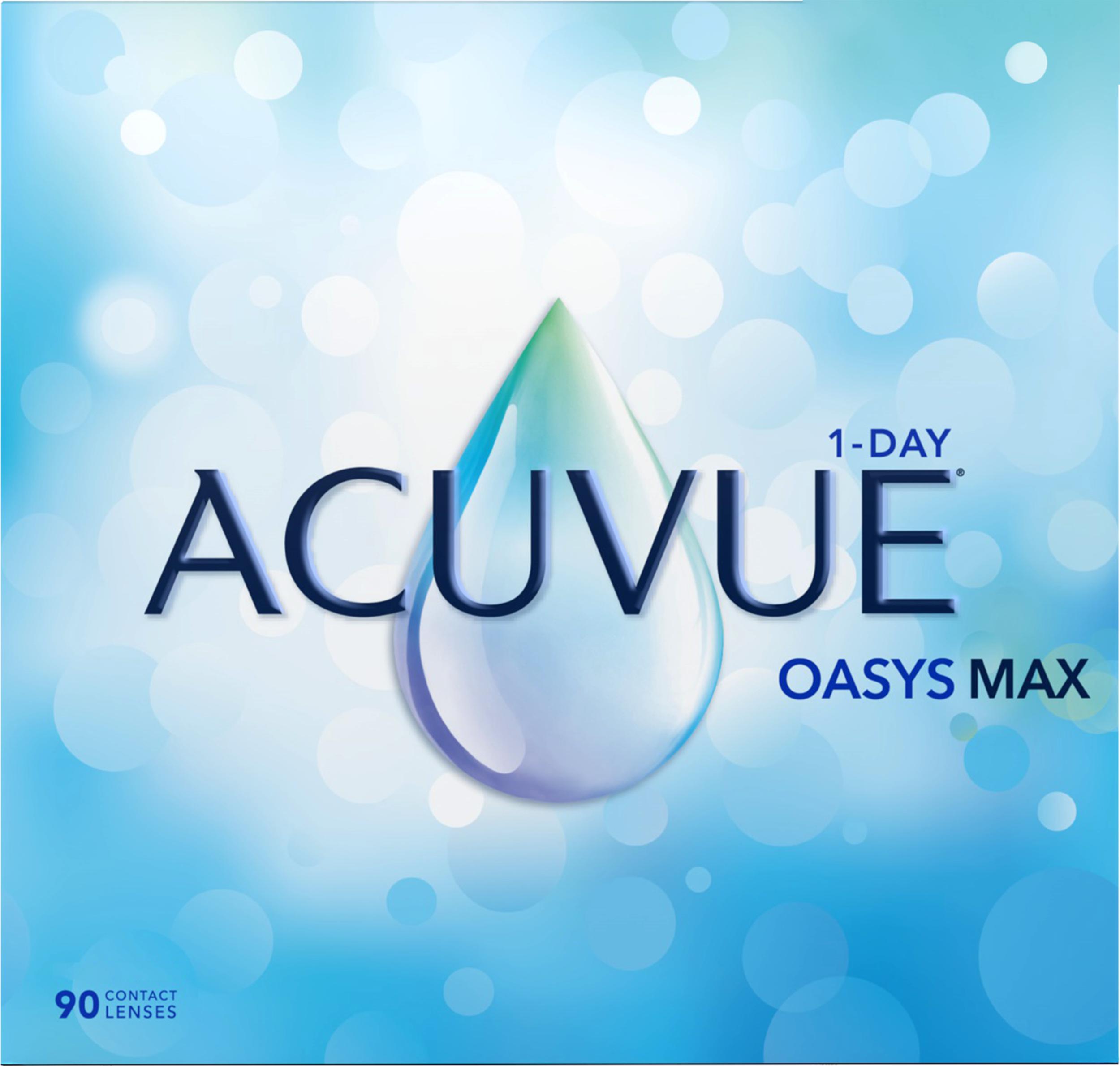 Линзы Oasys Max 1-Day Acuvue. Acuvue Oasys Max 1-Day 90. Контактные линзы Джонсон и Джонсон.