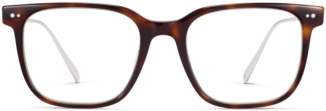 Caleb Eyeglasses in Woodgrain Tortoise with Polished Silver | Warby Parker