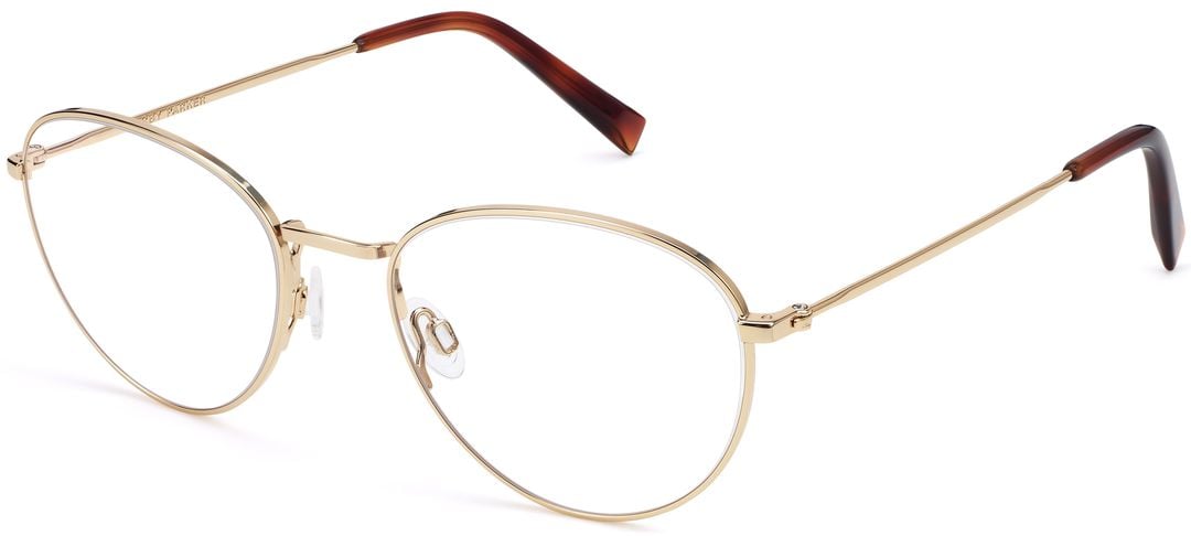 Hawkins Eyeglasses in Polished Gold | Warby Parker