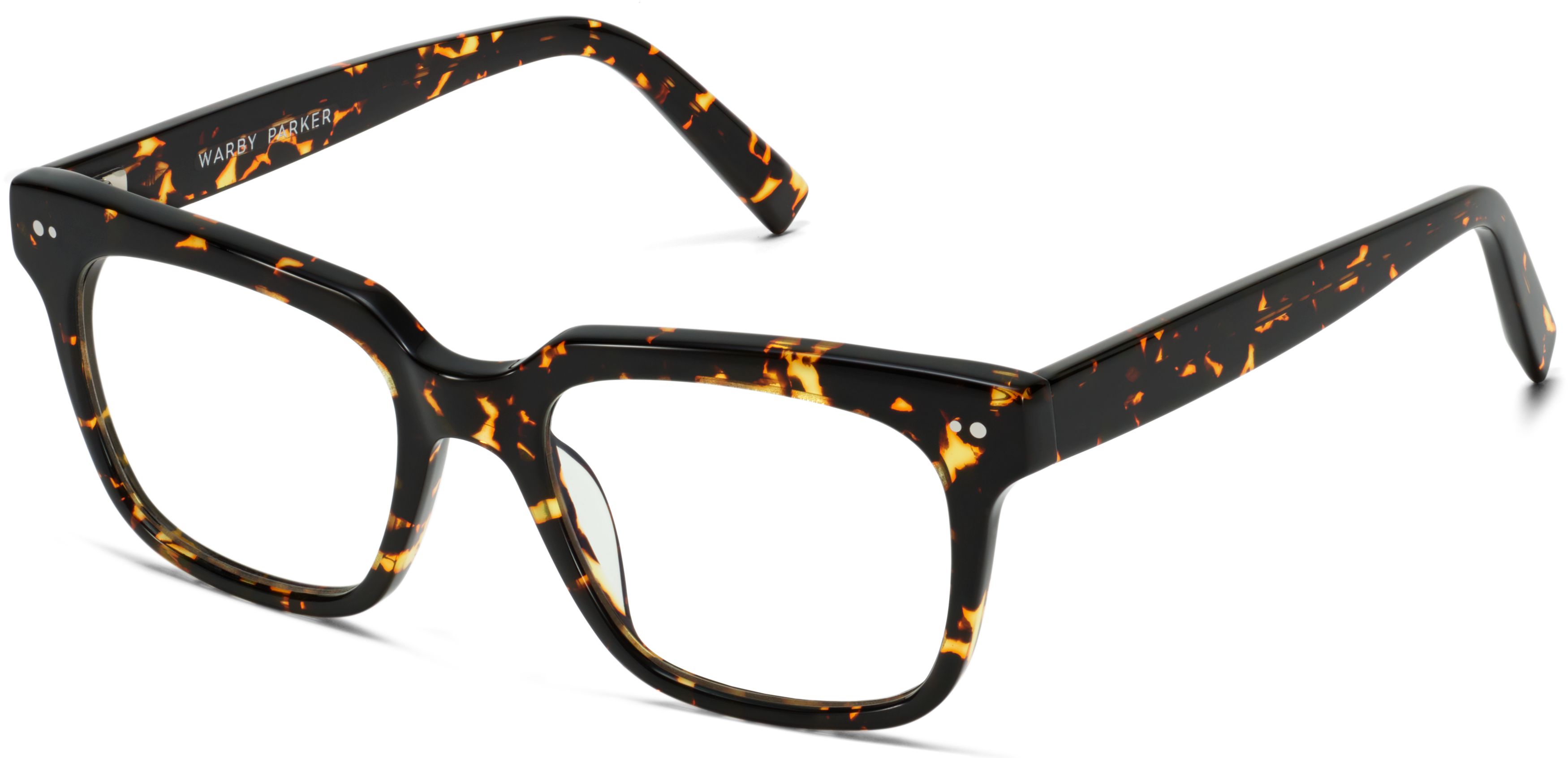 Winston Low Bridge Fit Eyeglasses in Black Oak Tortoise | Warby Parker