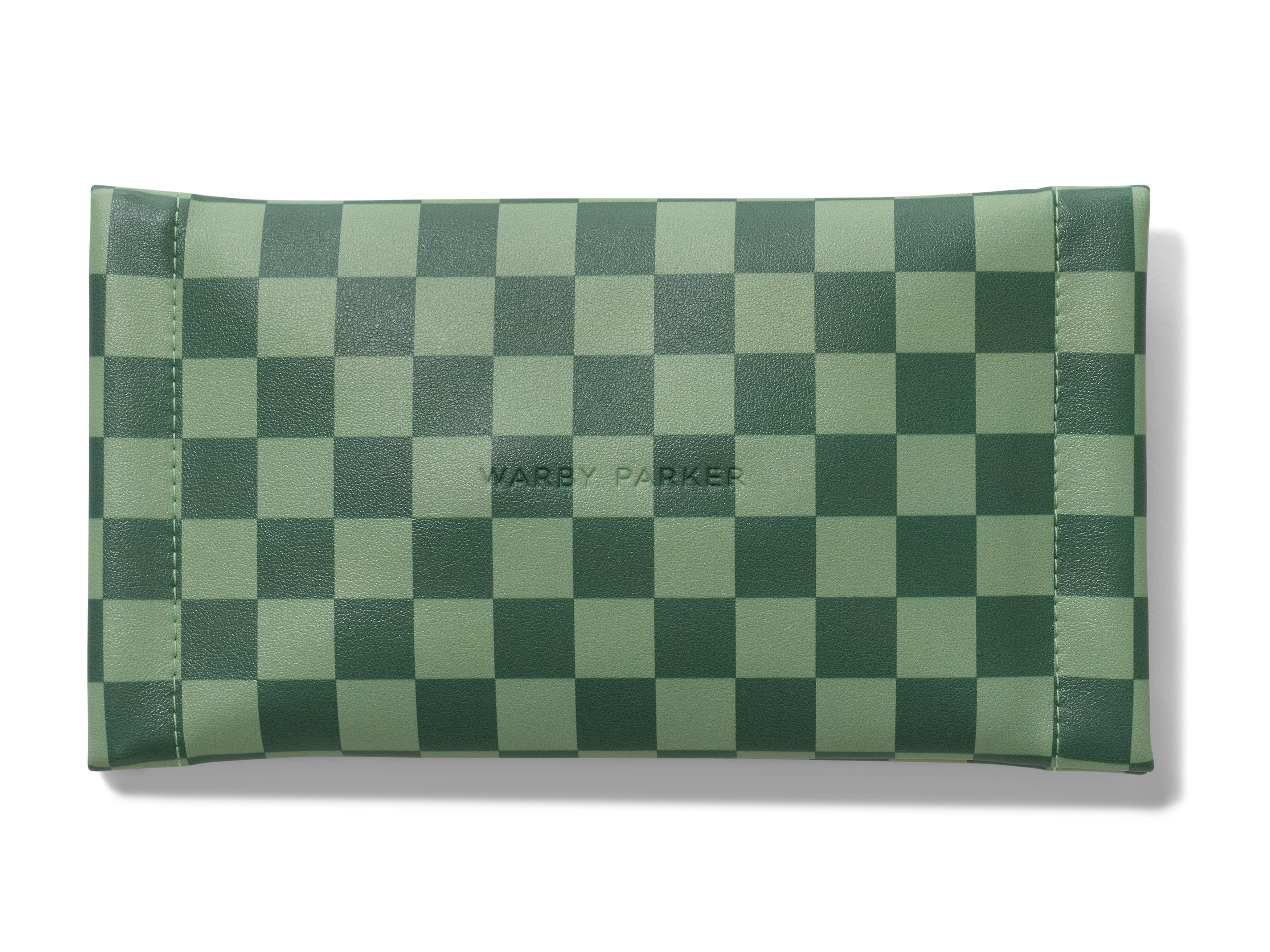 Parker Pouch - Double in Checkered Ivy