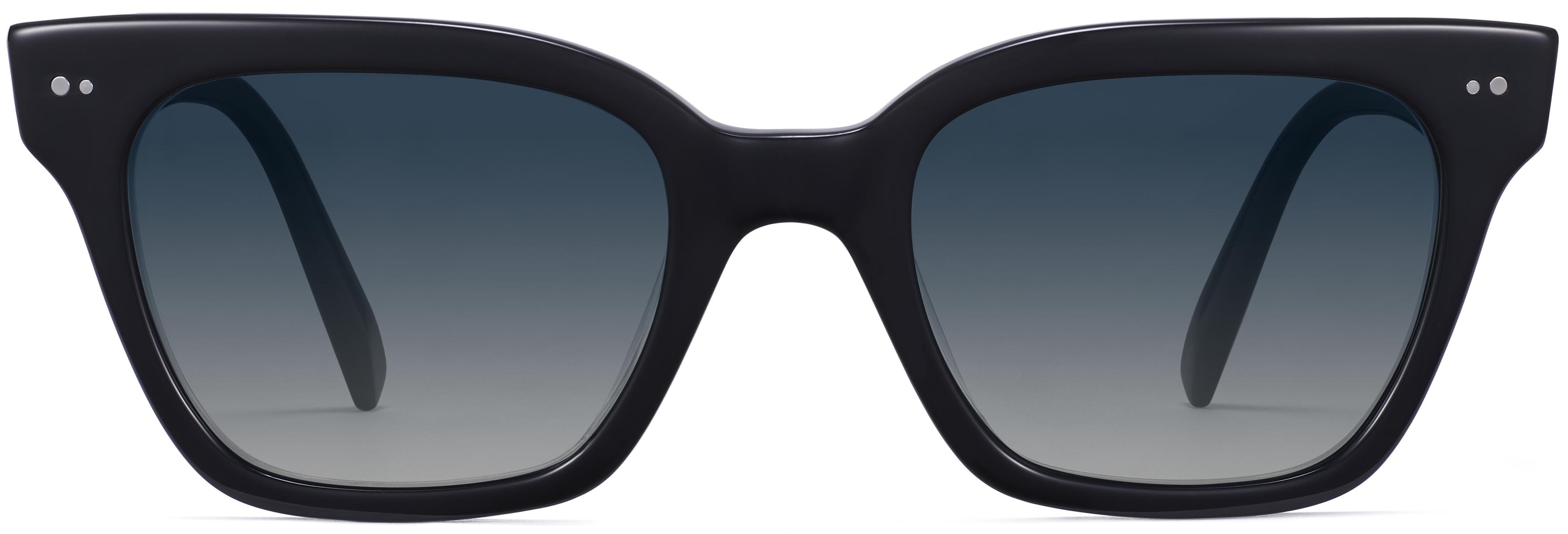 Beale Sunglasses in Jet Black — Wide | Warby Parker display picture 3