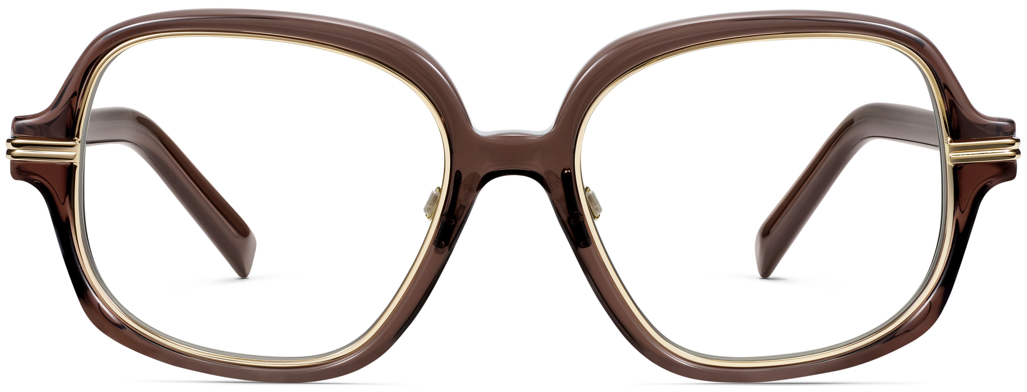 Francesca Walnut Crystal with Polished Gold