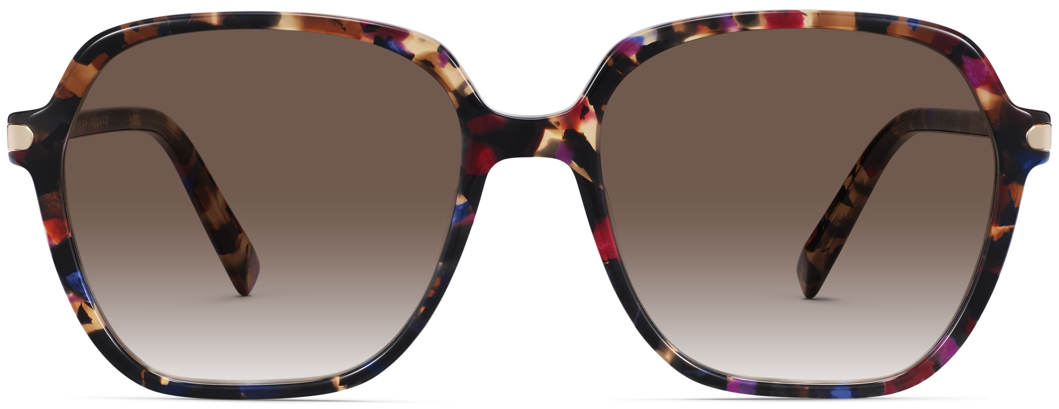 Willetta Pink Robin Tortoise with Polished Gold, front view