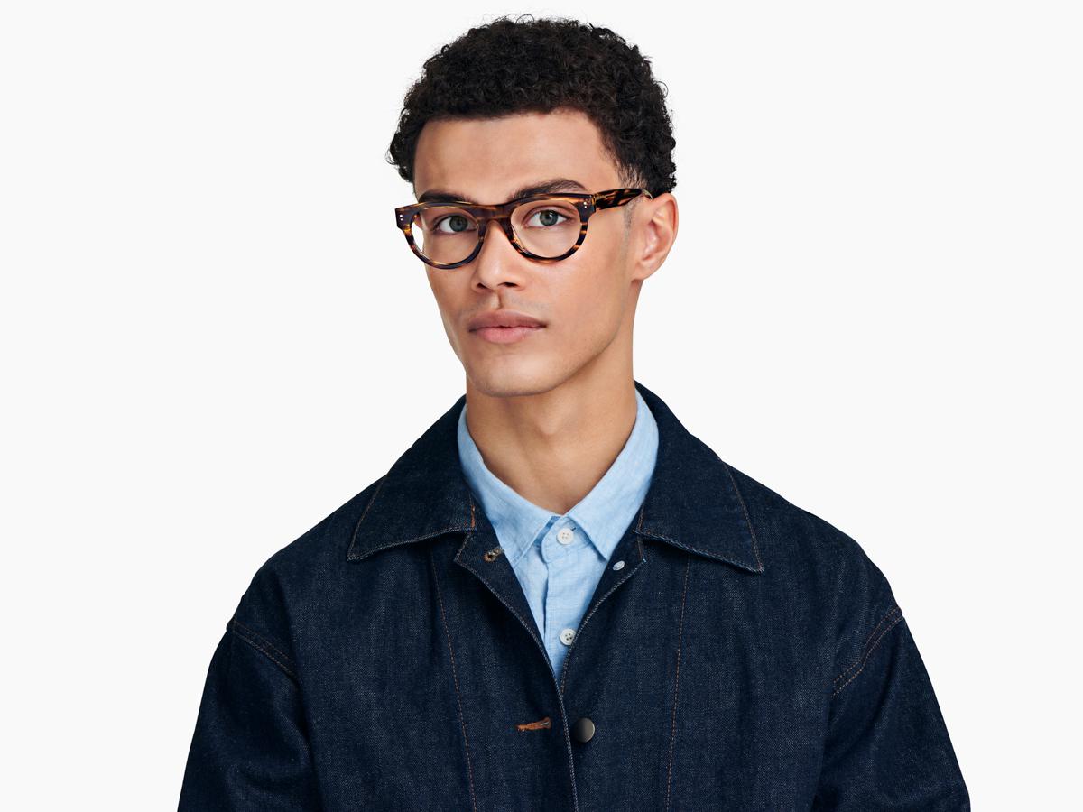 ウェア PHAT FARM WOOLLY PARKER Welty Eyeglasses in Peacock Green with Riesling