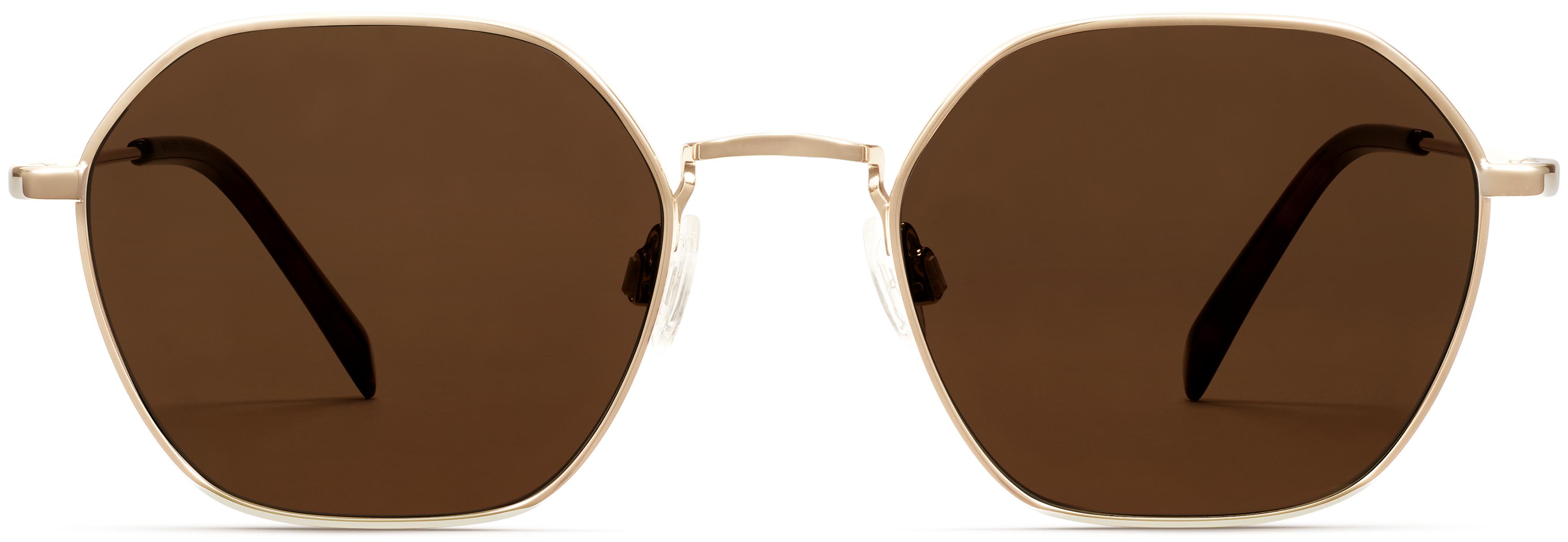 Keiko Sunglasses in Polished Gold