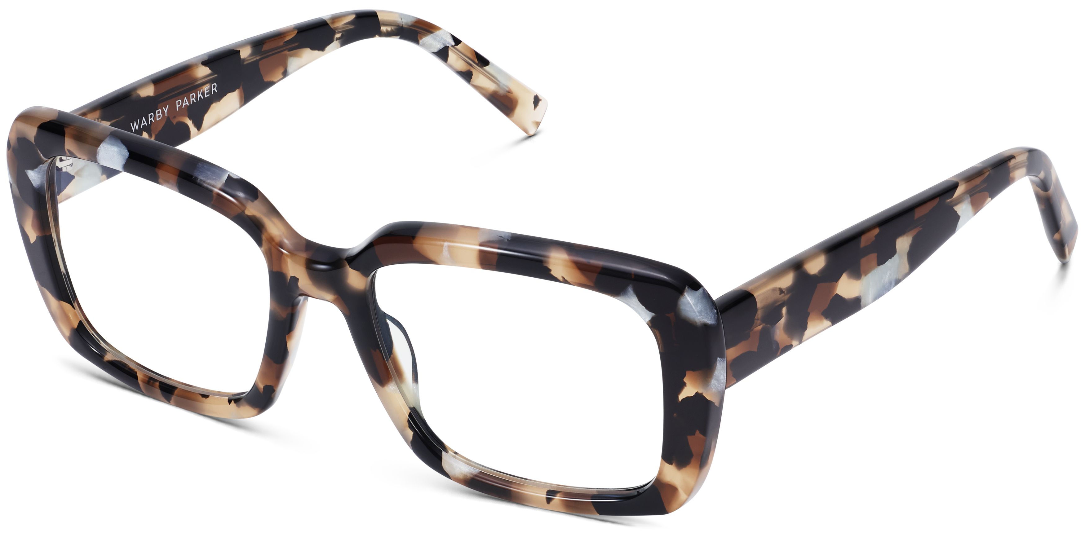 Ketty Eyeglasses in Terrazzo Tortoise — Wide | Warby Parker