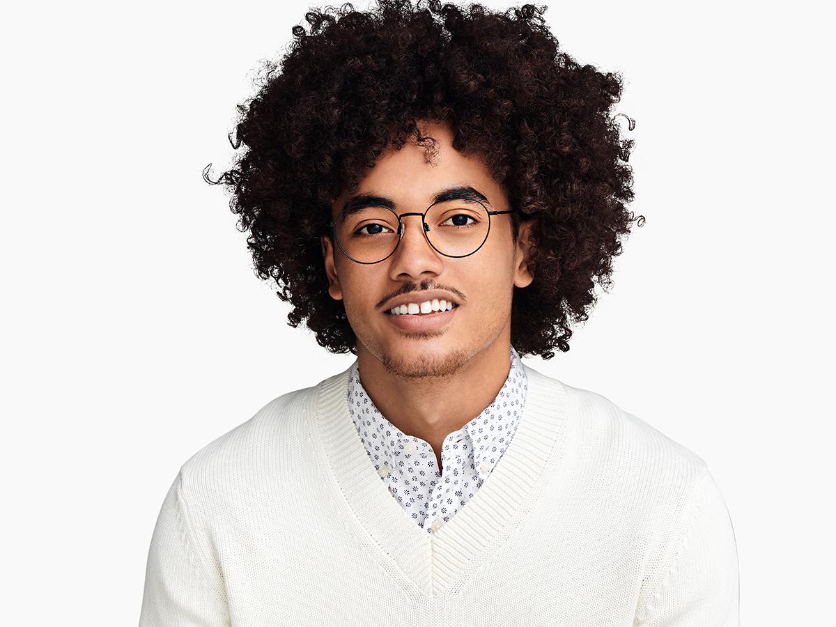 Warby Parker Simon Eyeglasses In Brushed Ink For Men