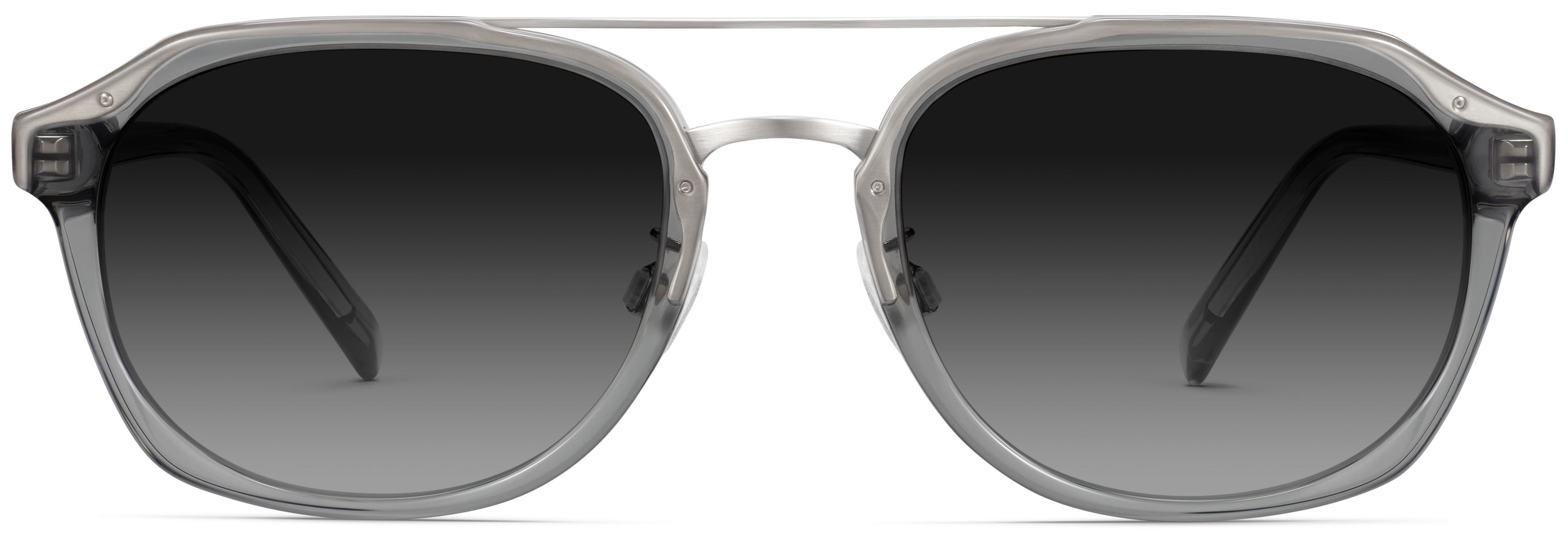 Beau Sunglasses in Slate Grey Crystal with Antique Silver  display picture 1
