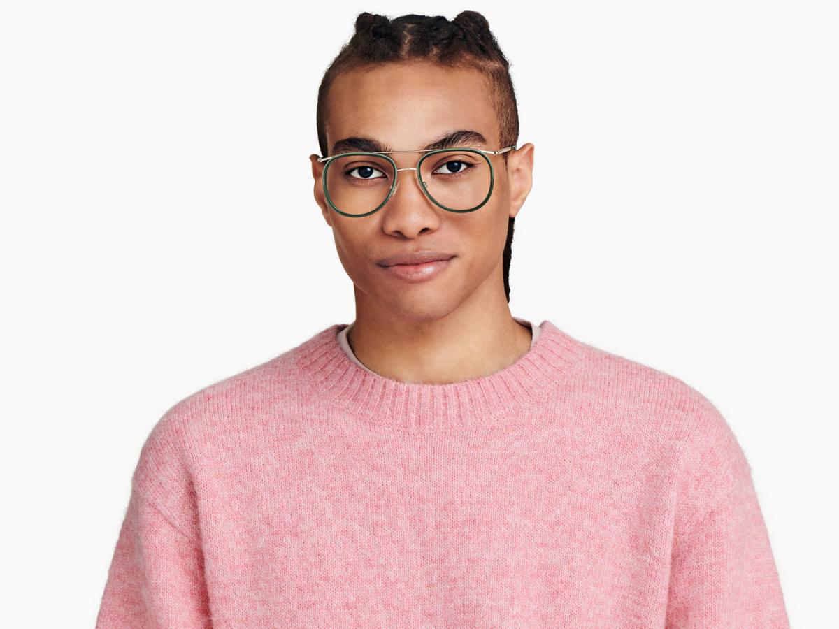 Warby Parker sunglasses Montague Montague Eyeglasses in Palm Crystal with Riesling | Warby Parker main image 3