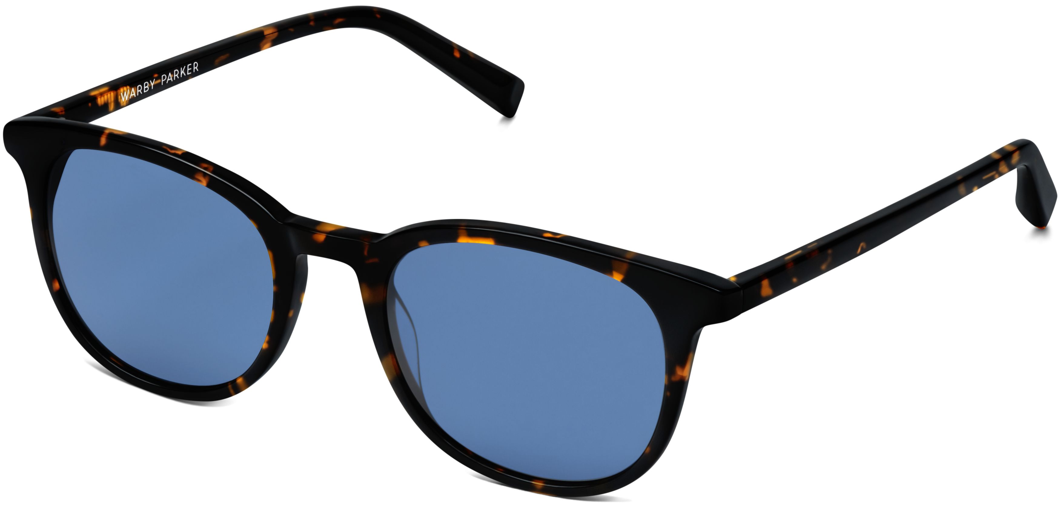 Durand Sunglasses in Whiskey Tortoise with Classic Blue lenses for Men | Warby Parker