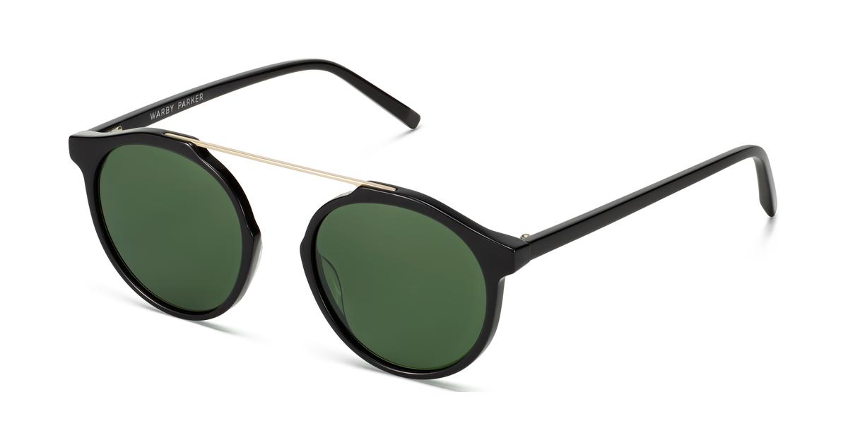 Cooper Sunglasses in Jet Black with Riesling for Men | Warby Parker