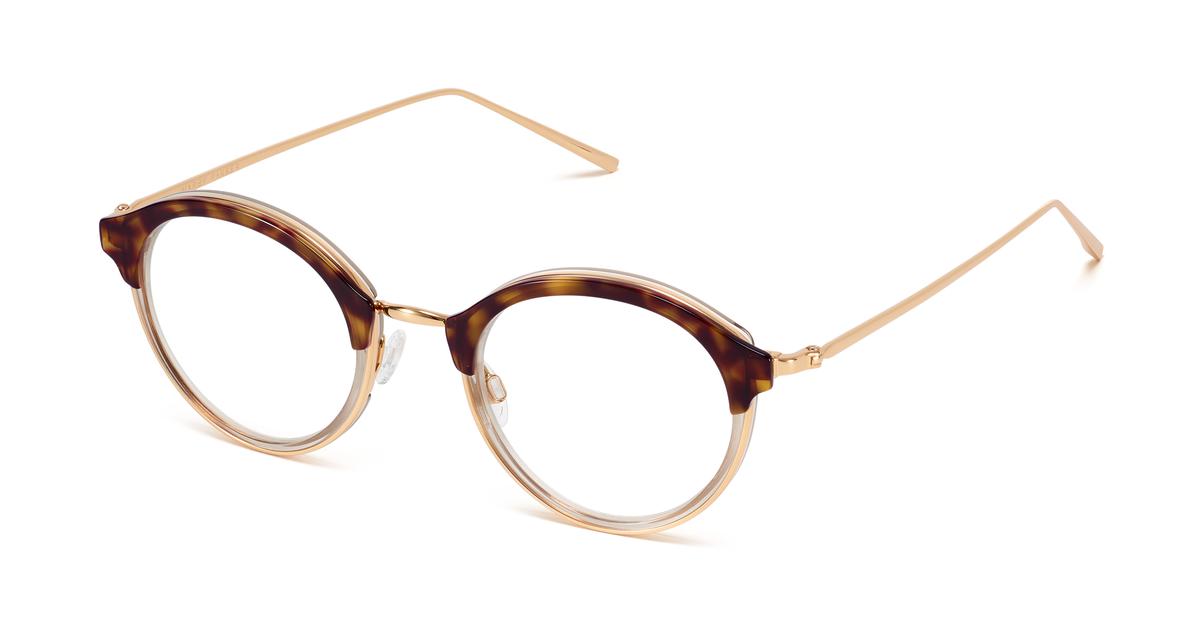 Warby Parker Saylor Eyeglasses In Layered Cognac With Gold For Women