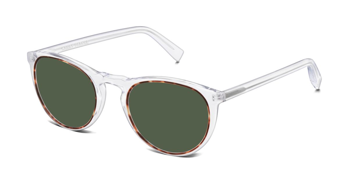 Haskell Sunglasses in Crystal And Maple for Women Warby Parker