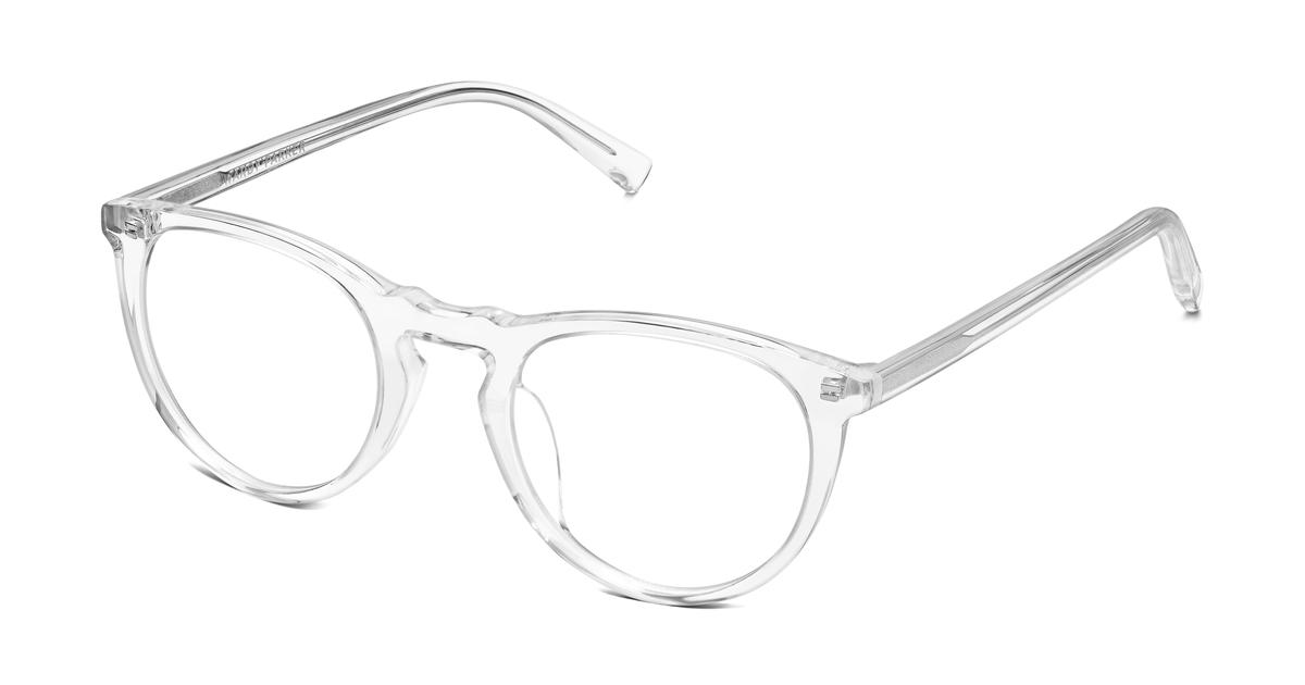 Warby Parker Haskell Lbf Eyeglasses In Crystal For Men