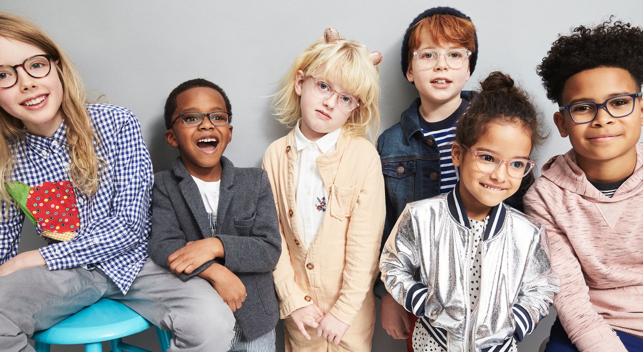 group photo of smiling kids